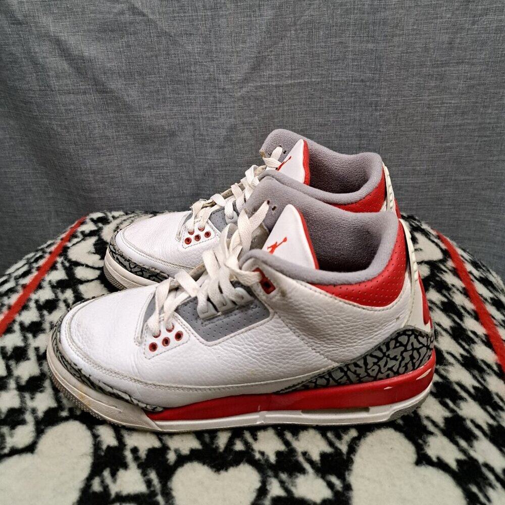 %Nike Air Jordan 3 Retro Fire Red Kids Sneakers AJ7